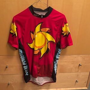 Solar Powered Red Cycling Jersey